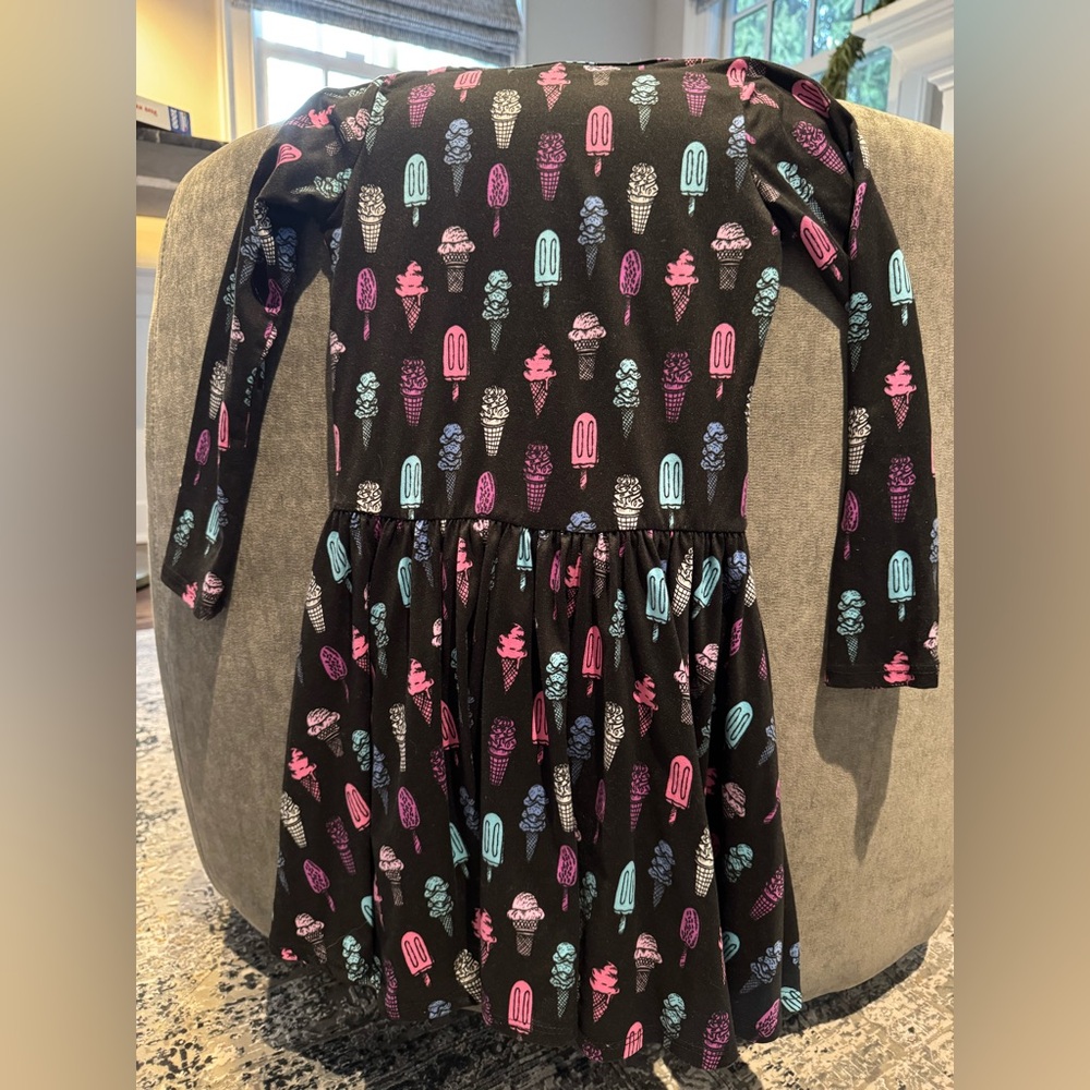 Pixie Lane ice cream print girls dress size 8 excellent condition
